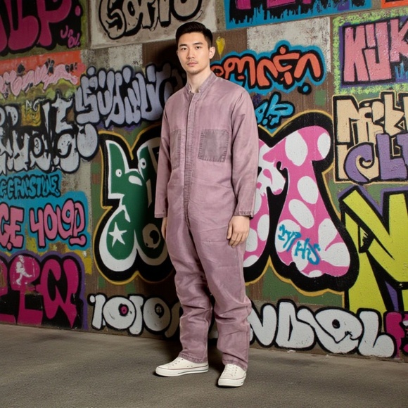 US Atomic Energy Parallsilk Undersuit Purple Coveralls, Men's XS-L - Picture 2 of 5